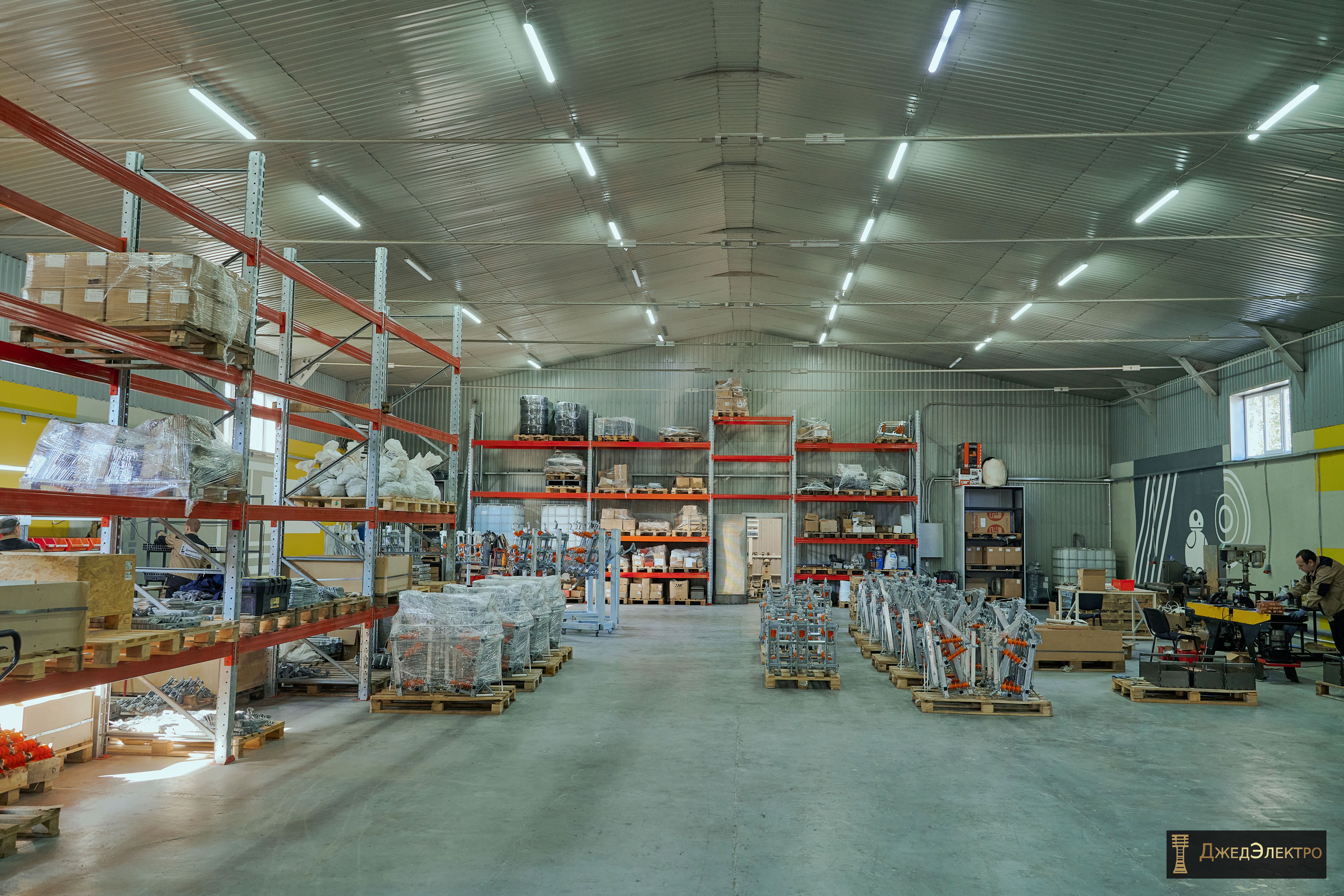 DJED factory: warehouse and assembly area